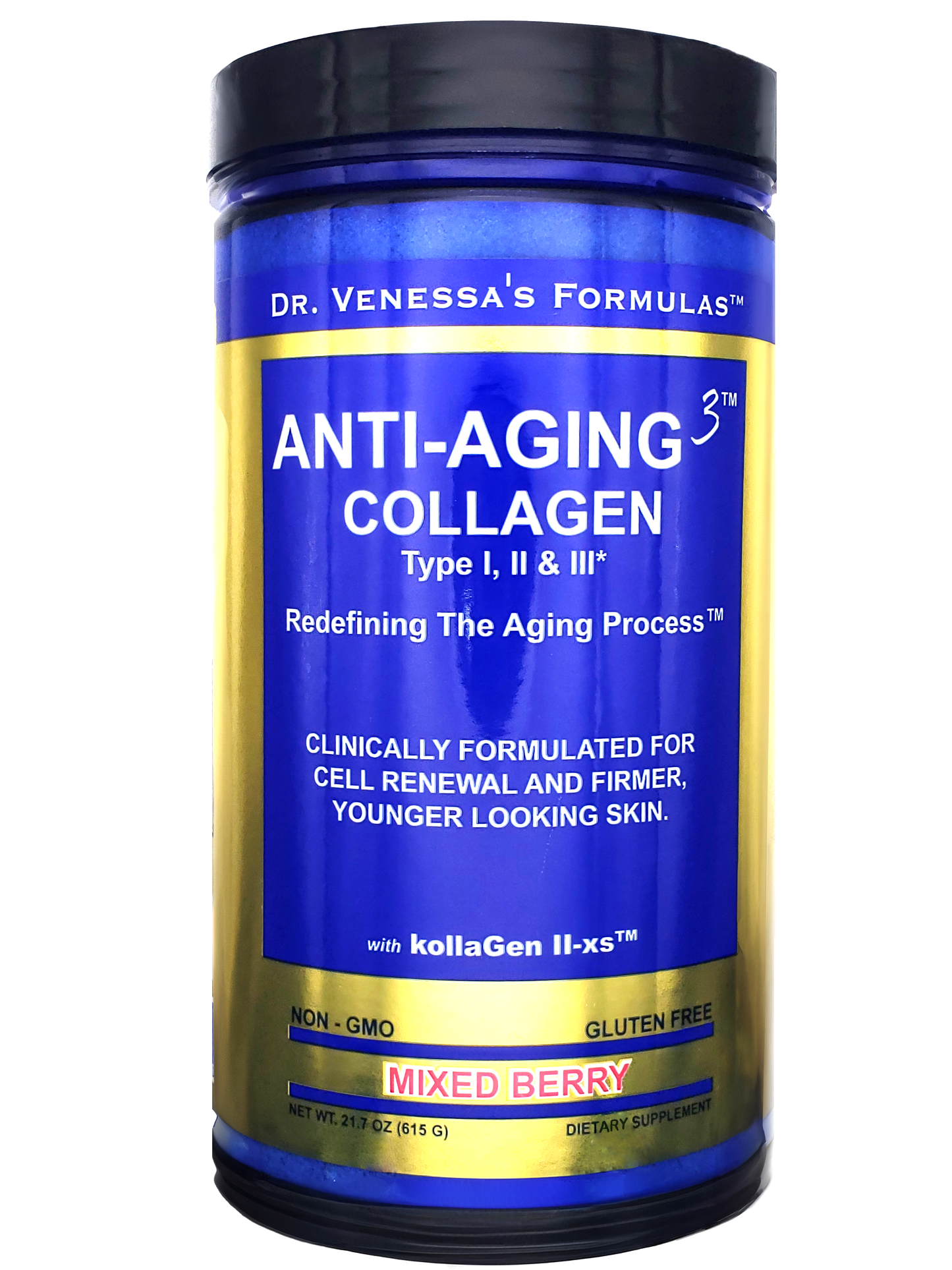 Dr. Venessa's Anti-Aging 3™ Collagen Types I, II, III, 615G