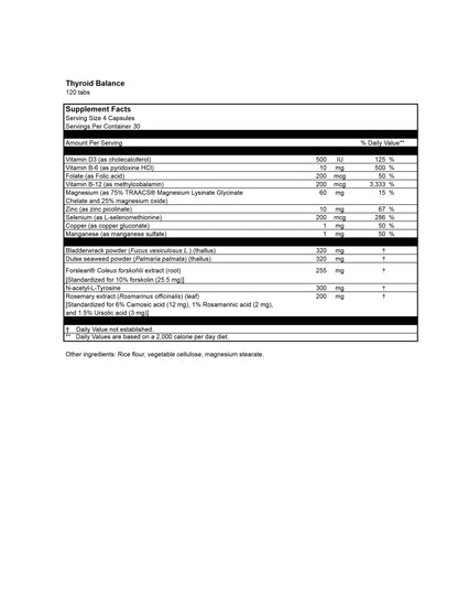 Thyroid Balance 120 VEG CAPS